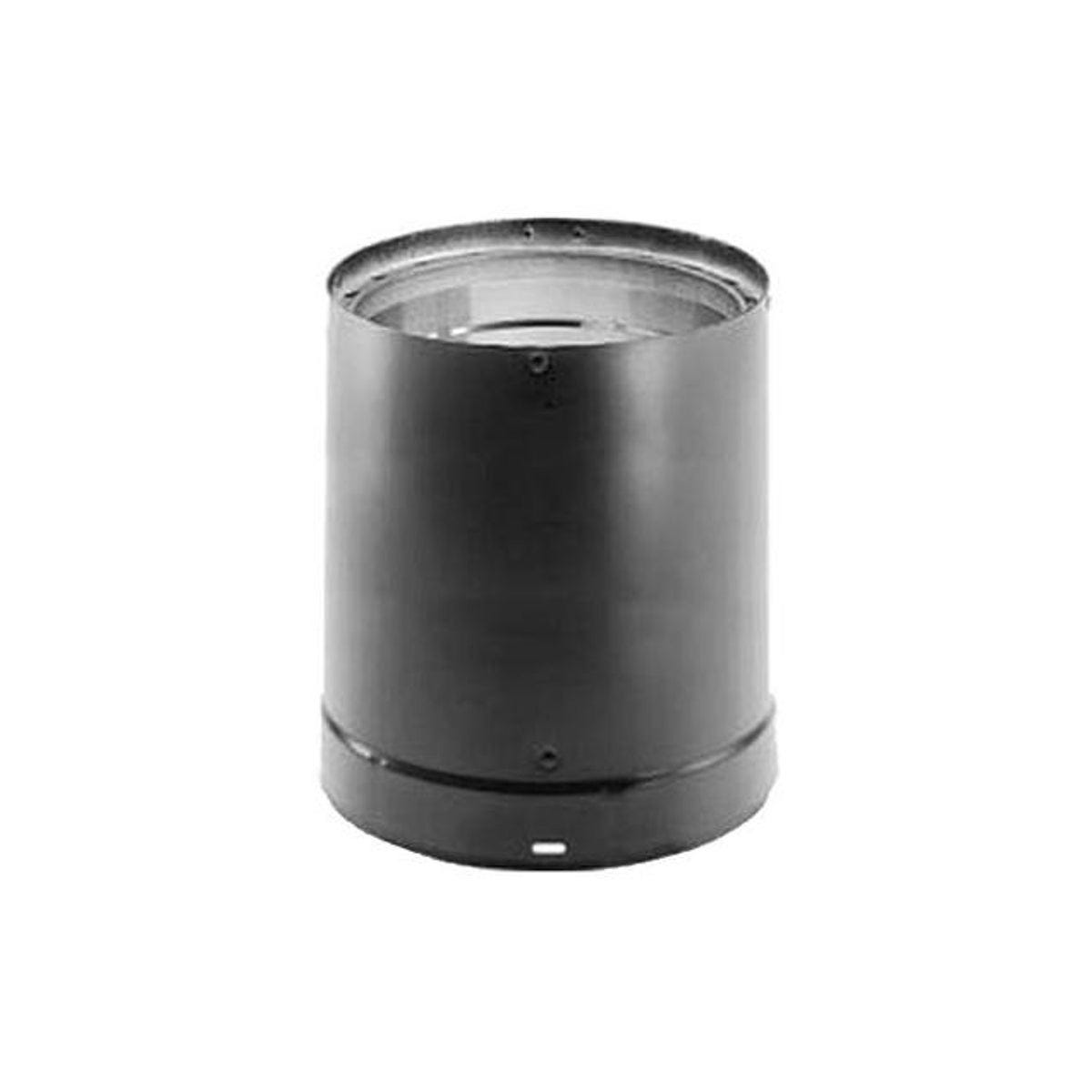 M&G DuraVent DVL Wood-Stove Pipe, Black Double-Wall Stainless Steel, 6 x 24 In.