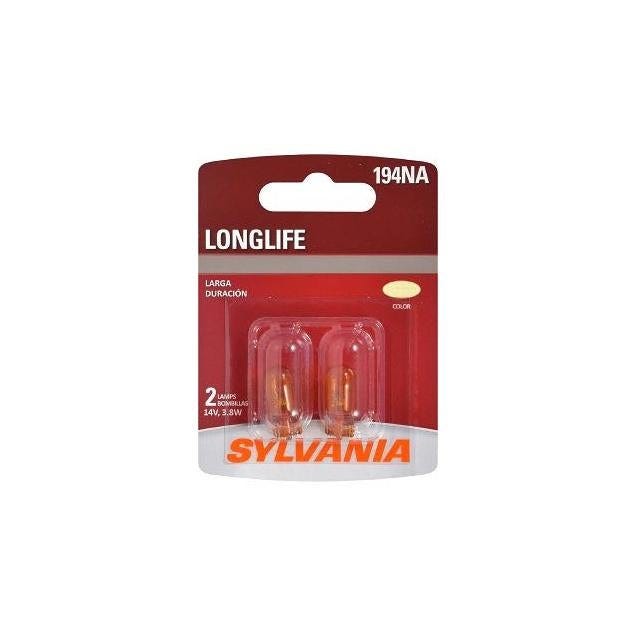 Sylvania 194NALL BP2 Long Life Miniature Amber Bulb (2-Pack)