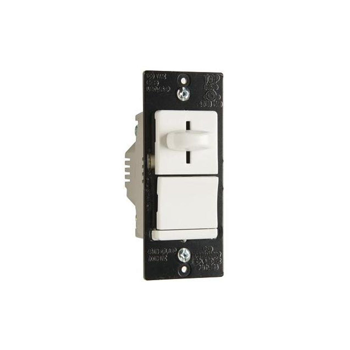Pass & Seymour LS Series CFL/LED/Incandescent 3-Way Non-Preset White Slide Dimmer Switch,
