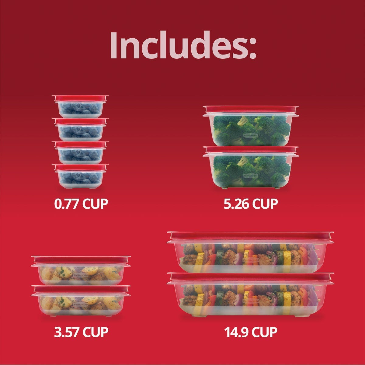 Rubbermaid EasyStore Food Storage Containers with Lids (20-Piece) - photo 4