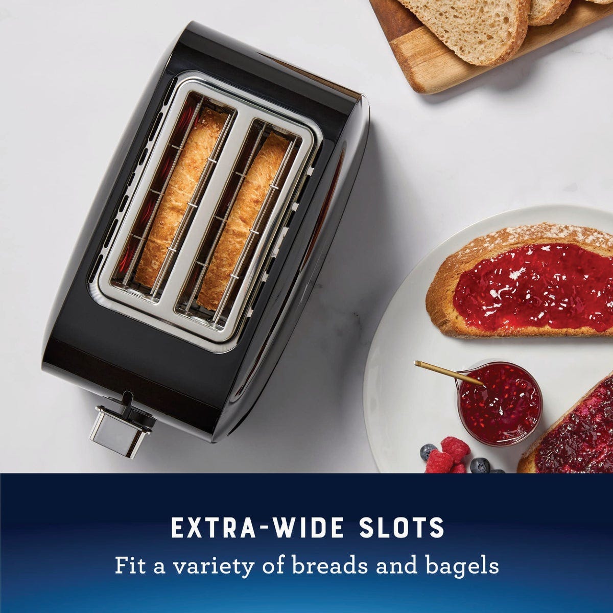 Oster Black Stainless Steel 2-Slice Toaster with Extra Wide Slots - photo 4