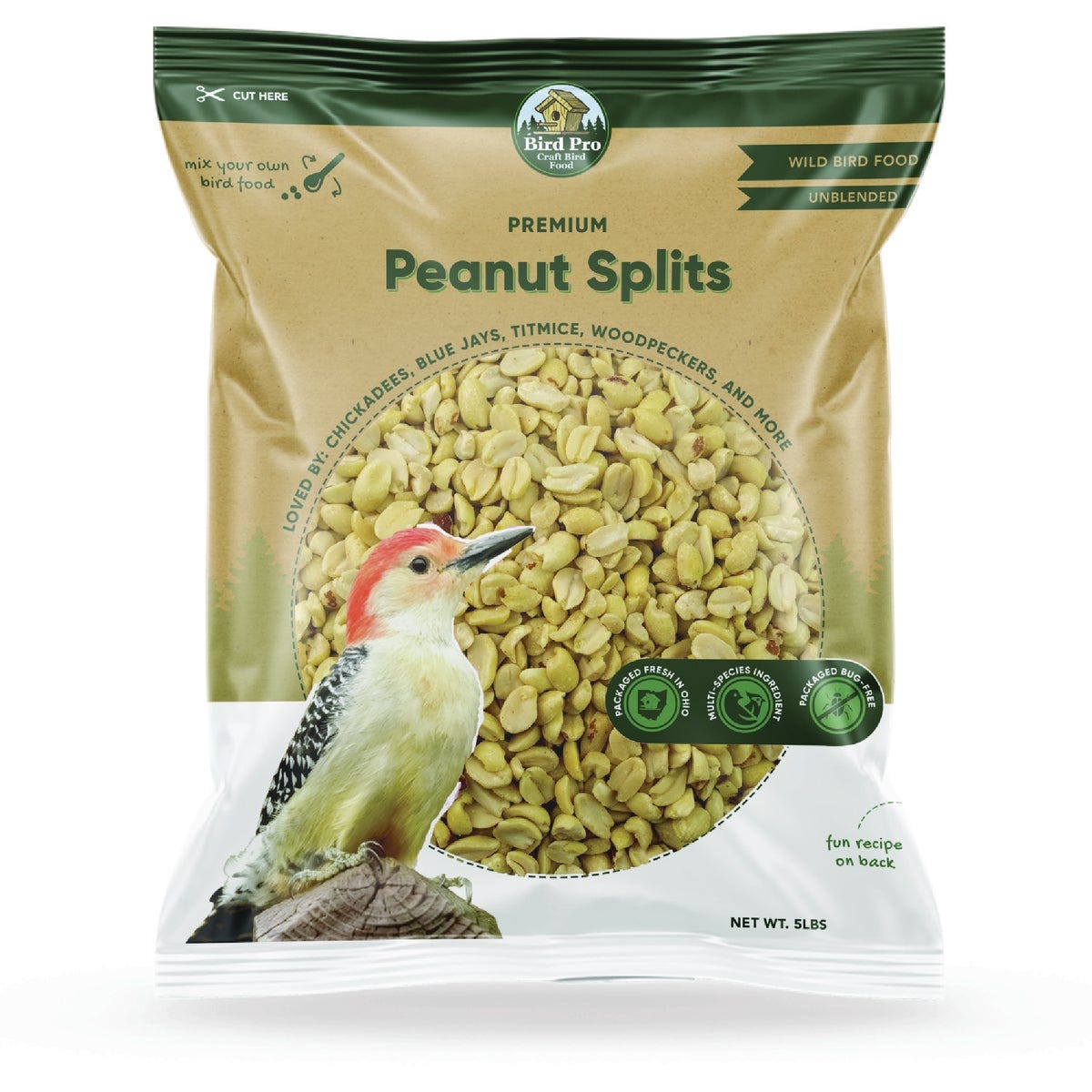 Bird Pro 5 Lb. Premium Peanut Pieces Wildlife/Bird Food Bird Pro 5 Lb. Premium Peanut Pieces Wildlife/Bird Food