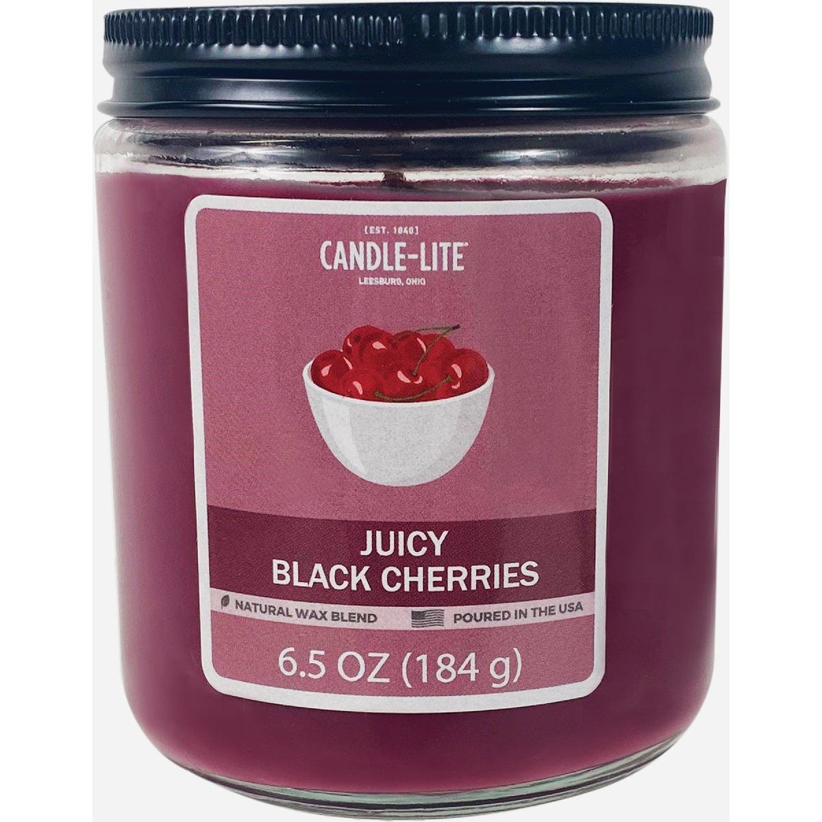 Candle-Lite 6.5 Oz. Juicy Black Cherries Candle