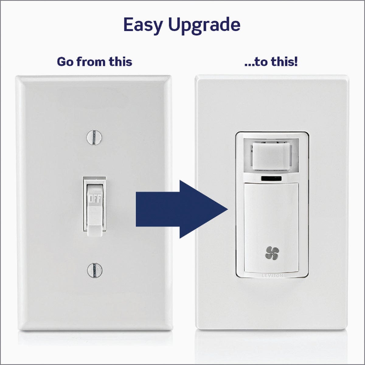 Leviton Decora White 120VAC In-Wall Humidity Sensor and Fan Control Switch for Bathroom Exhaust Fan - photo 3 Leviton Decora White 120VAC In-Wall Humidity Sensor and Fan Control Switch for Bathroom Exhaust Fan - photo 3