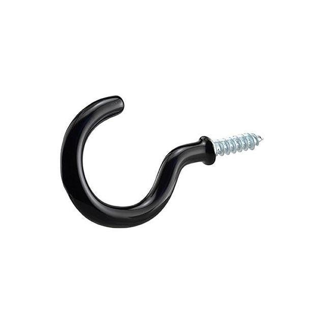 Hillman 4-Pack 2-1/4 In. Black Cup Hooks