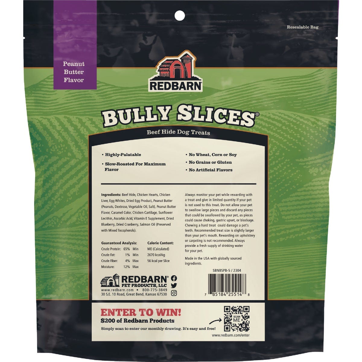 Redbarn Bully Slices 9 Oz. Peanut Butter Flavor Beef Hide Dog Treat - photo 2 Redbarn Bully Slices 9 Oz. Peanut Butter Flavor Beef Hide Dog Treat - photo 2