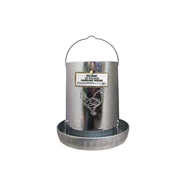 Manna Pro 30 Lb. Galvanized Steel Hanging Poultry Feeder Manna Pro 30 Lb. Galvanized Steel Hanging Poultry Feeder