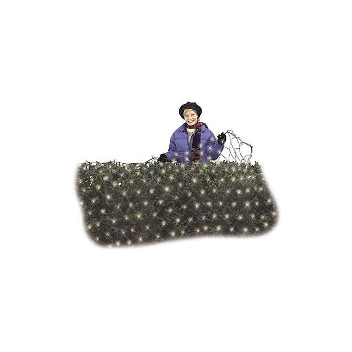 Holiday Wonderland Warm White 70-Bulb Micro LED 4 Ft. x 6 Ft. Christmas Net Light Set