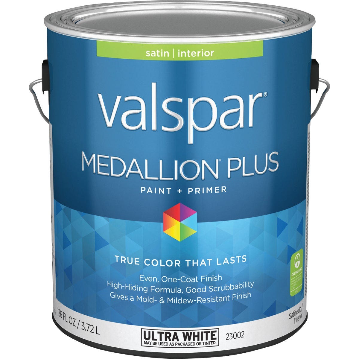 Valspar Medallion Plus Premium Paint & Primer Satin Interior Paint, Ultra White, 1 Gal.