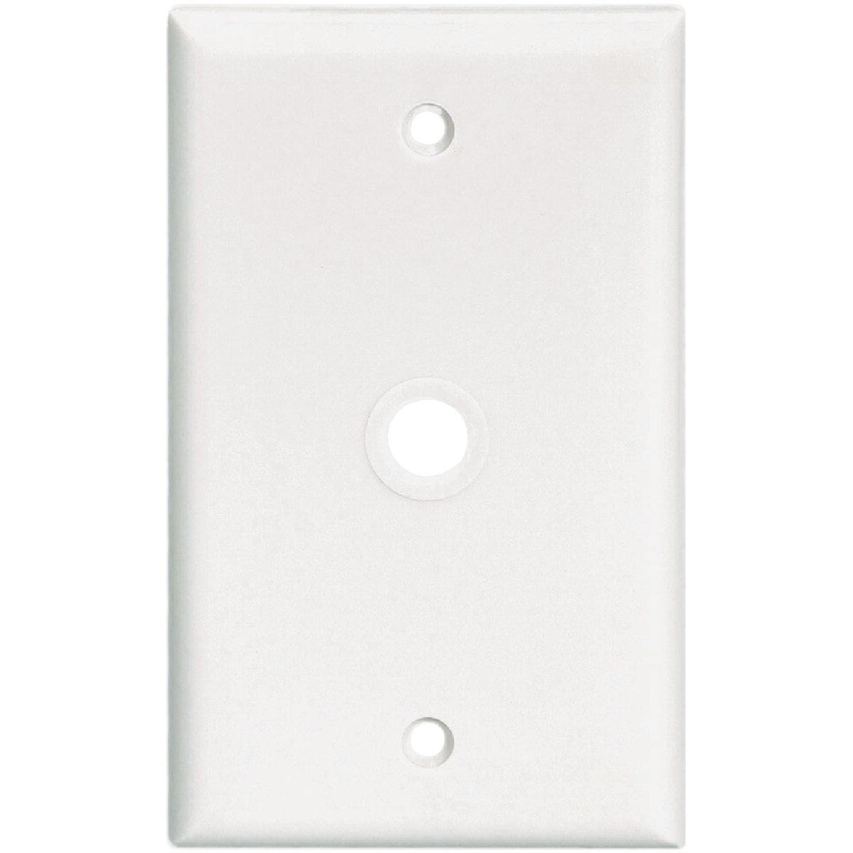 Eaton 1-Gang Thermoplastic White Telephone Wall Plate with 0.375 In. Hole - photo 2