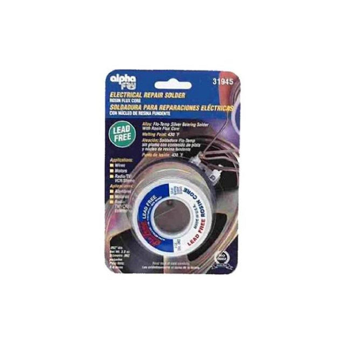 Alpha Metals 3 Oz. 0.062 Dia. Lead-Free Electrical Solder