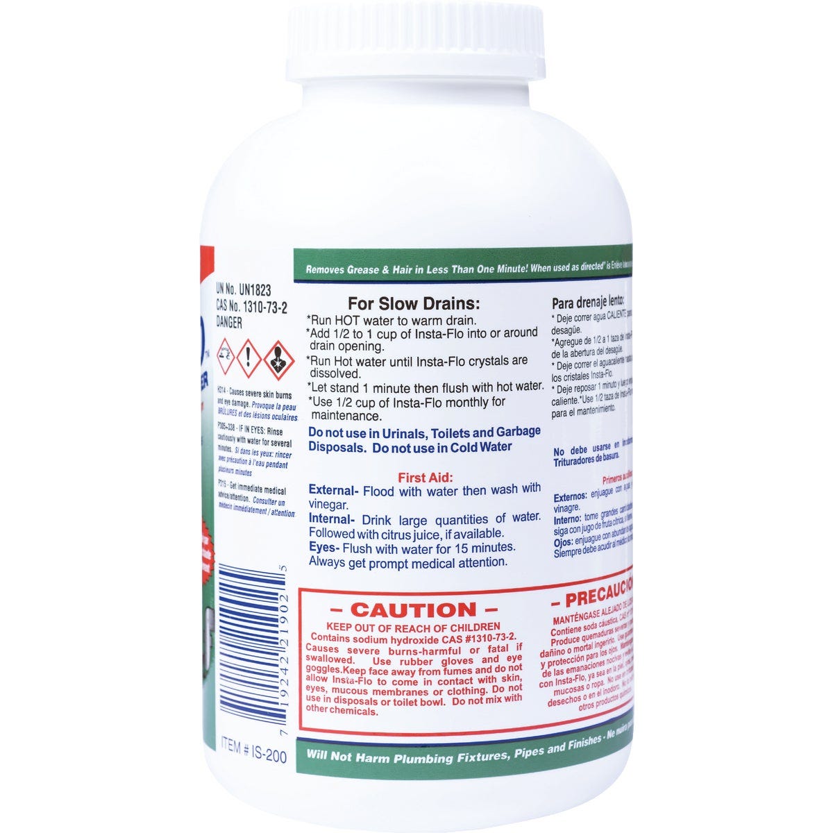 Insta-Flo 2 Lb. Crystal Drain Cleaner - photo 3 Insta-Flo 2 Lb. Crystal Drain Cleaner - photo 3