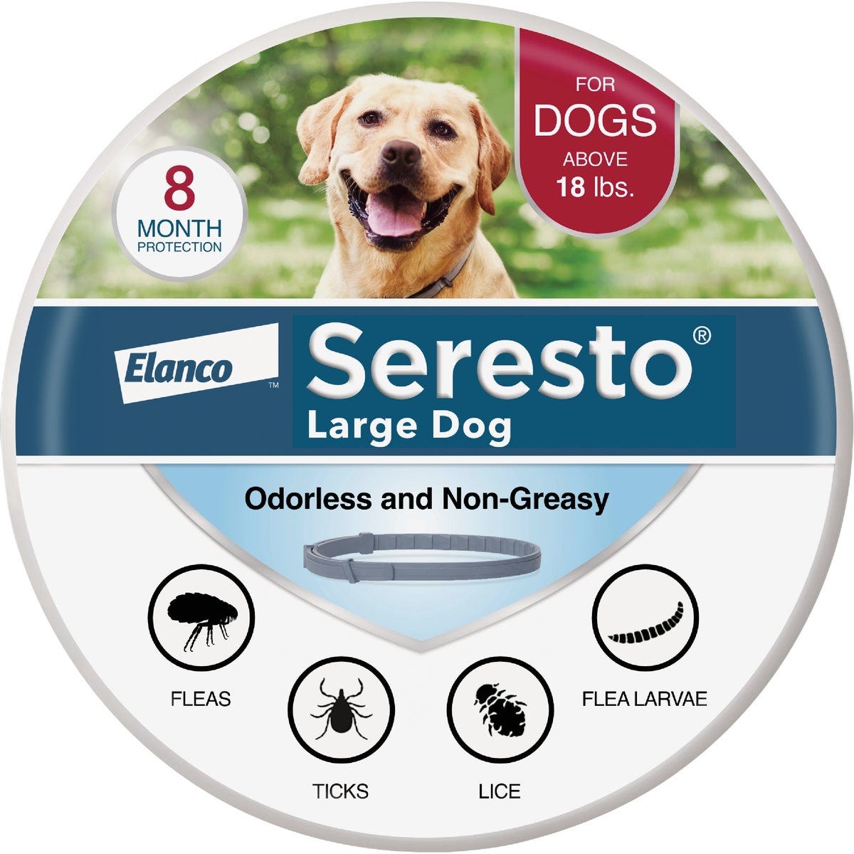 Seresto 8 Month Flea & Tick Collar for Dogs Over 18 Lb. Seresto 8 Month Flea & Tick Collar for Dogs Over 18 Lb.