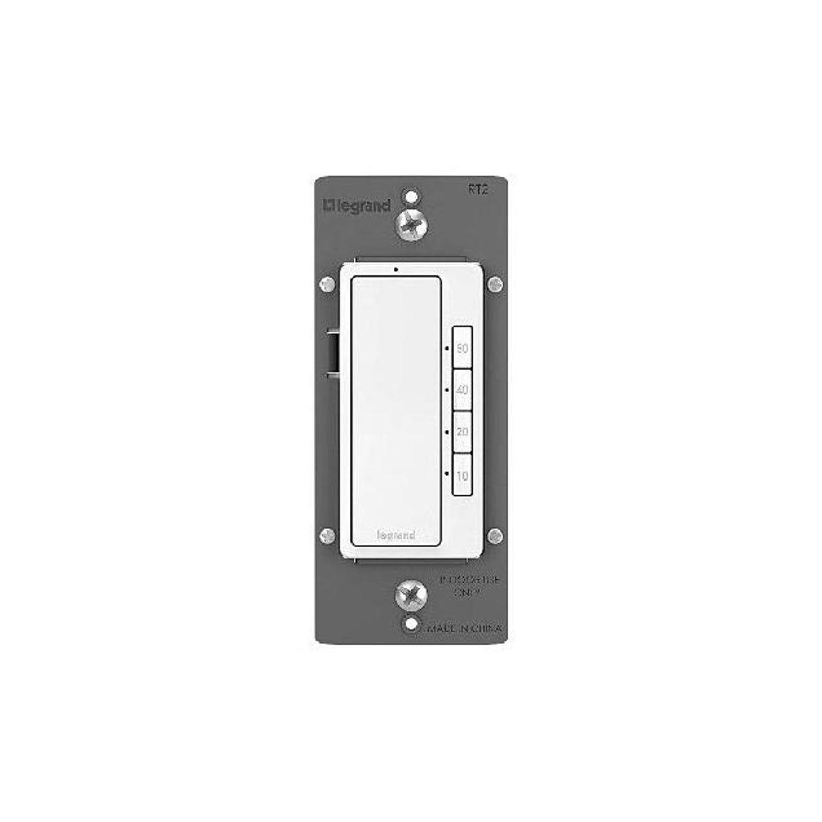 Legrand Pass & Seymour 10/20/40/60-Minute White Radiant Timer Switch