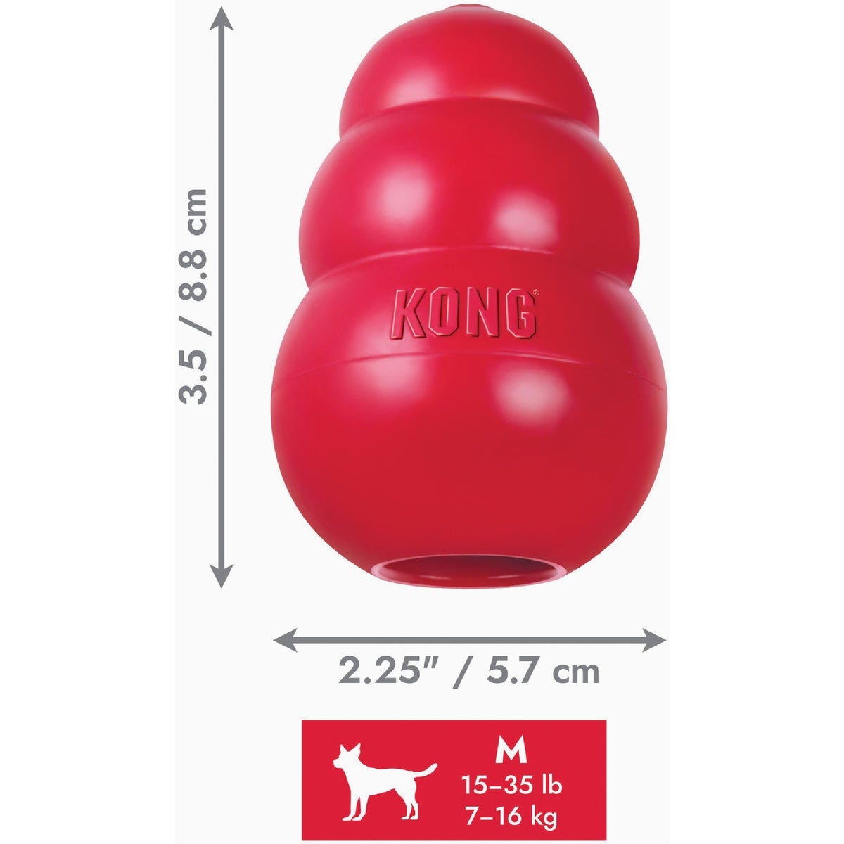 Kong Classic Dog Chew Toy, 15 to 35 Lb. - photo 3