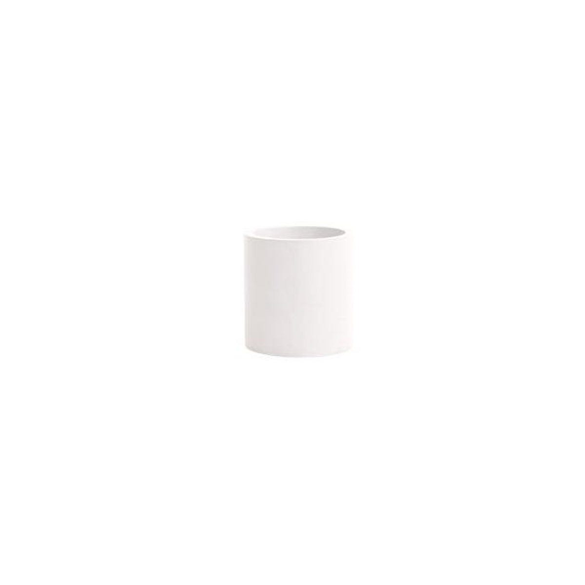 Avera 4 In. White Cement Cylinder Planter
