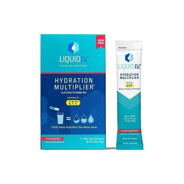 Liquid I.V. Strawberry Electrolyte Hydration Drink Mix (6-Ct.)