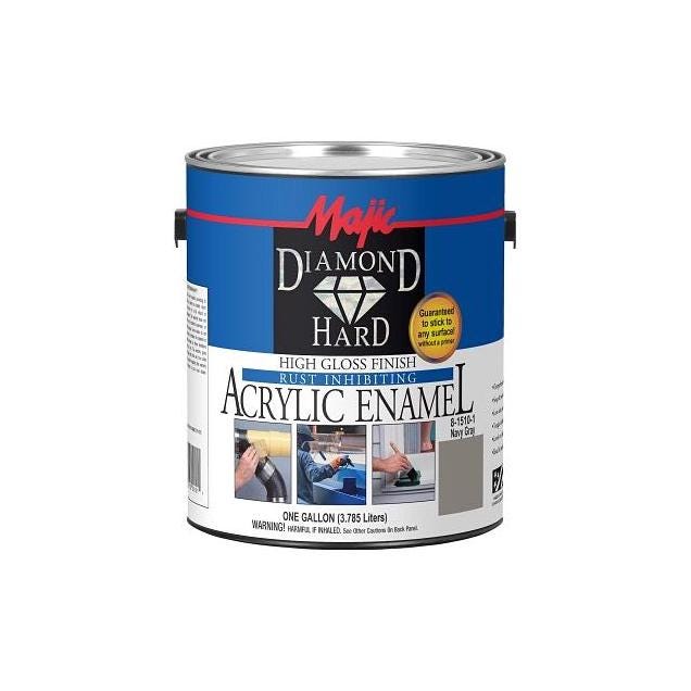 Majic Diamond Hard Acrylic Enamel, Navy Gray, 1 Gal.