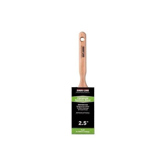 Shur-Line 2.5 In. Synthetic Blend Professional Flat Paint Brush Shur-Line 2.5 In. Synthetic Blend Professional Flat Paint Brush