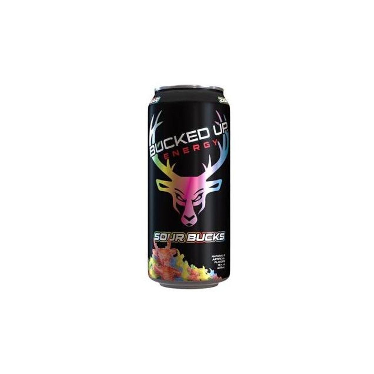 Bucked Up 16 Oz. Sour Bucks Energy Drink Bucked Up 16 Oz. Sour Bucks Energy Drink