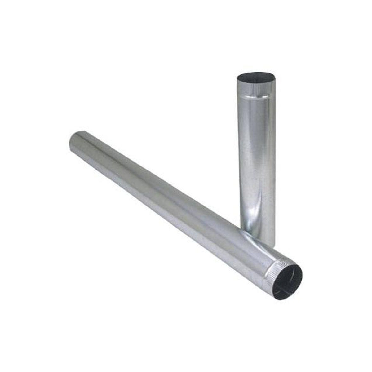 Imperial 24 ga 4 In. x 24 In. Galvanized Furnace Pipe Imperial 24 ga 4 In. x 24 In. Galvanized Furnace Pipe