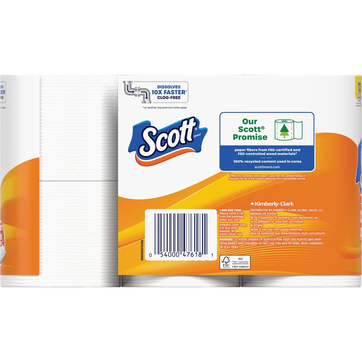 Scott Comfort Plus Extra Soft Toilet Paper (12 Triple Rolls) - photo 2