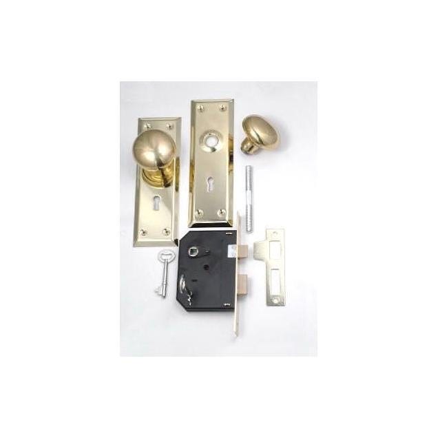 Belwith Brass Cabinet Knob/Mortise Lock