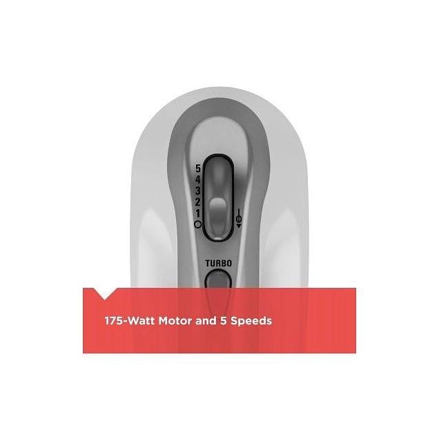 Black & Decker White 5-Speed Lightweight Hand Mixer - photo 3