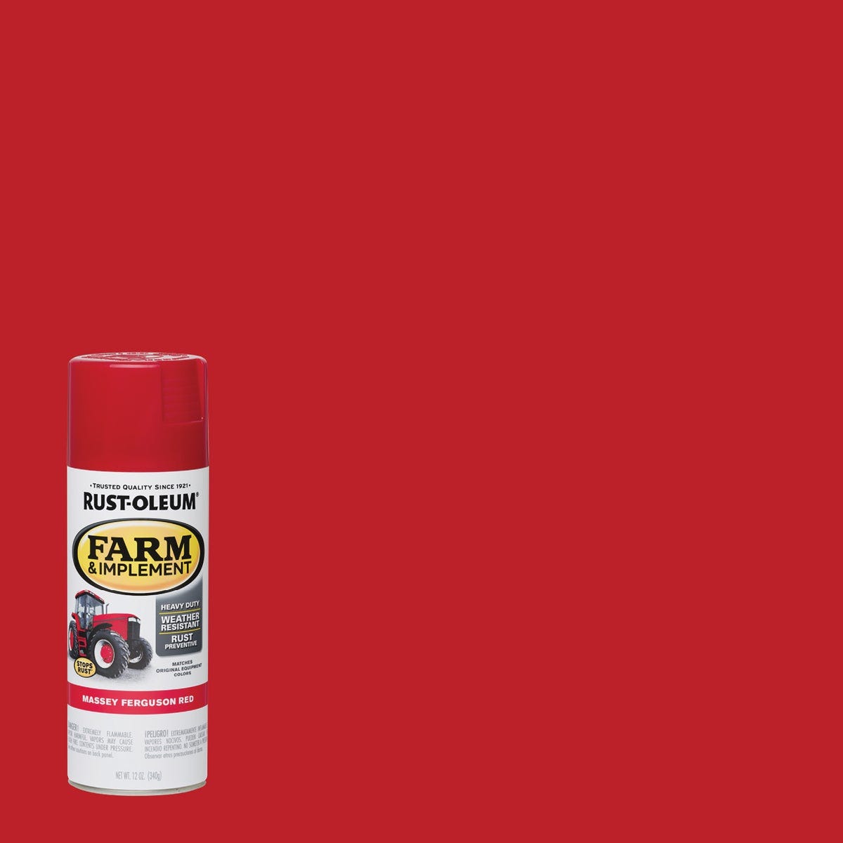 Rust-Oleum 12 Oz. Massey Ferguson Red Farm & Implement Spray Paint