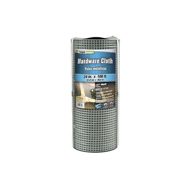 YardGard 24 In. x 100 Ft. Galvanized Metal Hardware Cloth Fence YardGard 24 In. x 100 Ft. Galvanized Metal Hardware Cloth Fence