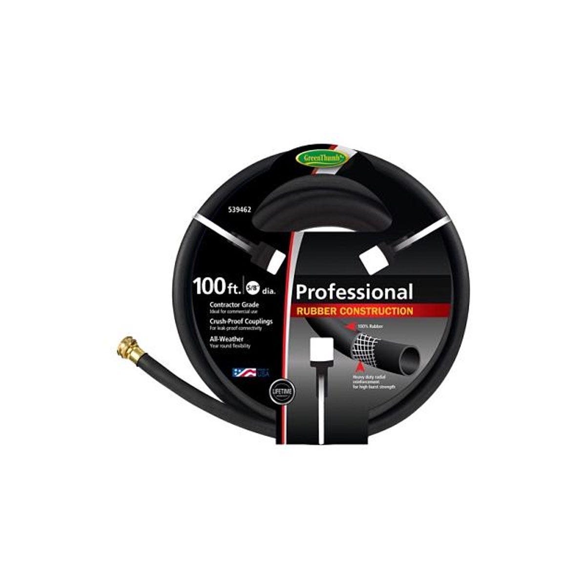 5/8 In. x 100 Ft. Black Rubber Garden Hose