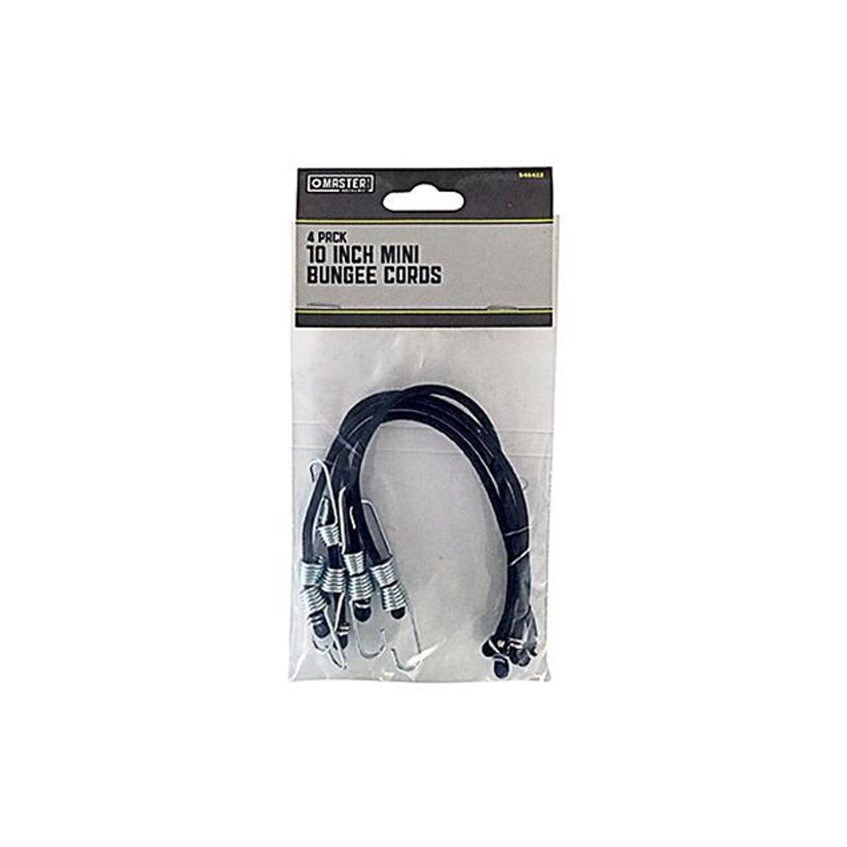 4-Pack 10 In. Mini Bungee Cords