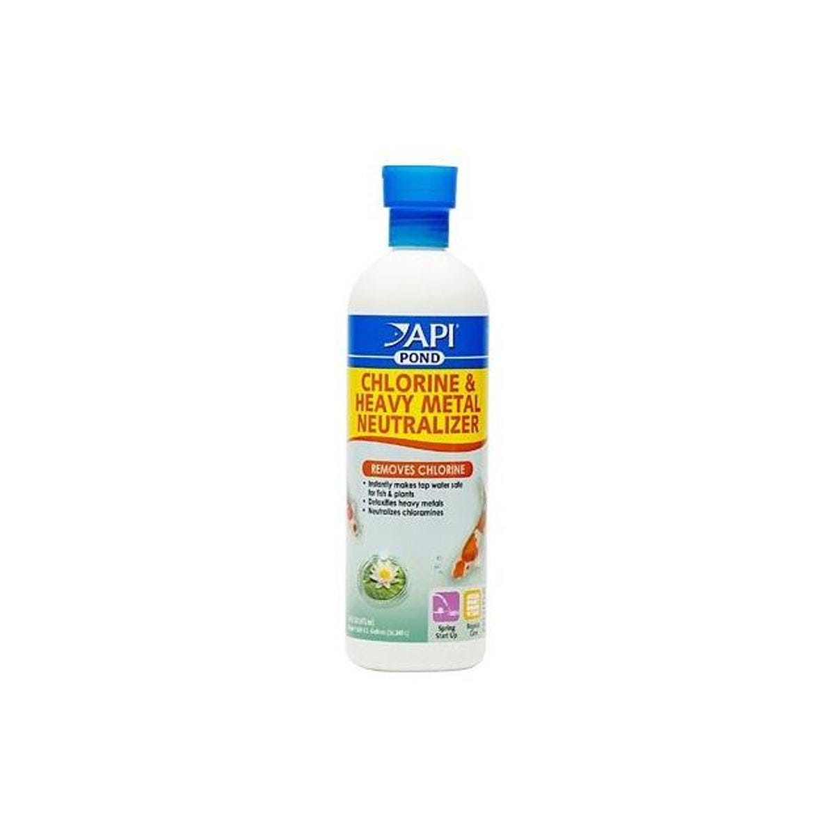 API Pond 16 Oz. Chlorine & Heavy Metal Pond Water Neutralizer API Pond 16 Oz. Chlorine & Heavy Metal Pond Water Neutralizer