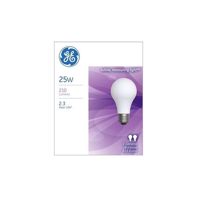 GE 25W Soft White Light Bulb (2-Pack) GE 25W Soft White Light Bulb (2-Pack)