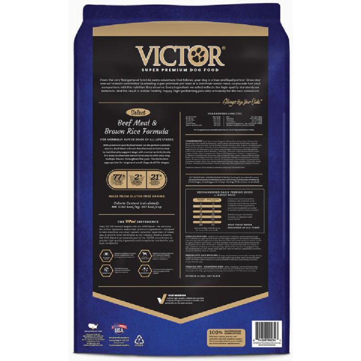 Victor Select 40 Lb. Beef Meal & Brown Rice Formula Dry Dog Food for  Normally Active Dogs- | Do it Best