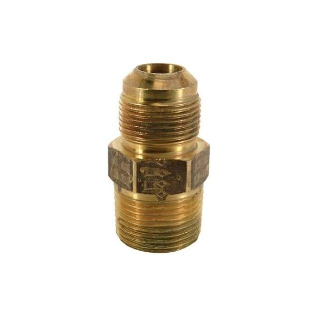 BrassCraft 15/16 In. OD x 3/4 In. MPT Brass Gas Pipe Fitting BrassCraft 15/16 In. OD x 3/4 In. MPT Brass Gas Pipe Fitting