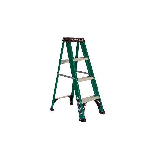 Louisville 4 Ft. Fiberglass Ladder with 225 Lb. Load Capacity Type II Duty Rating Louisville 4 Ft. Fiberglass Ladder with 225 Lb. Load Capacity Type II Duty Rating