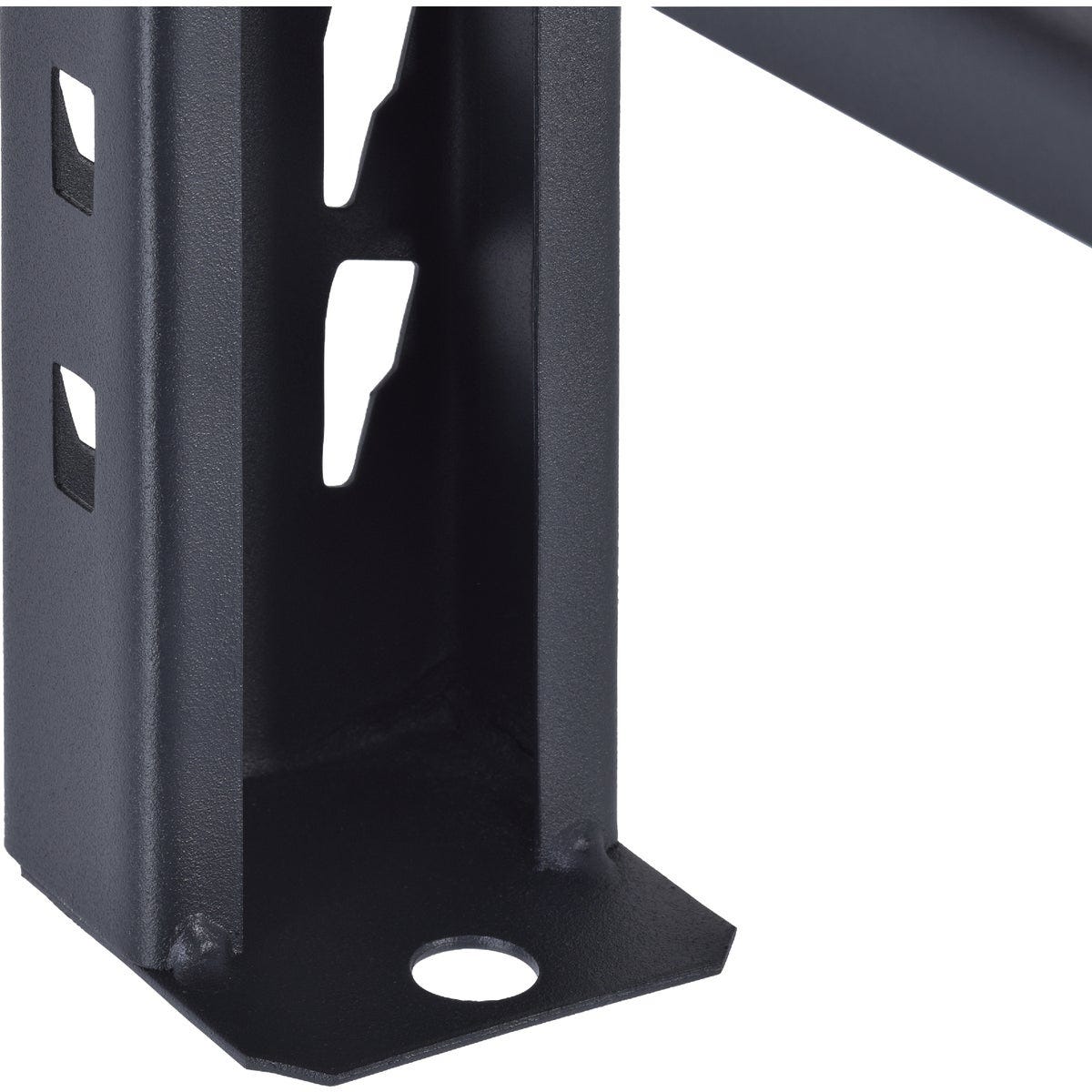 Muscle Rack 84 In. W. x 24 In. D. x 84 In. H. 4-Tier Black Steel Welded ...
