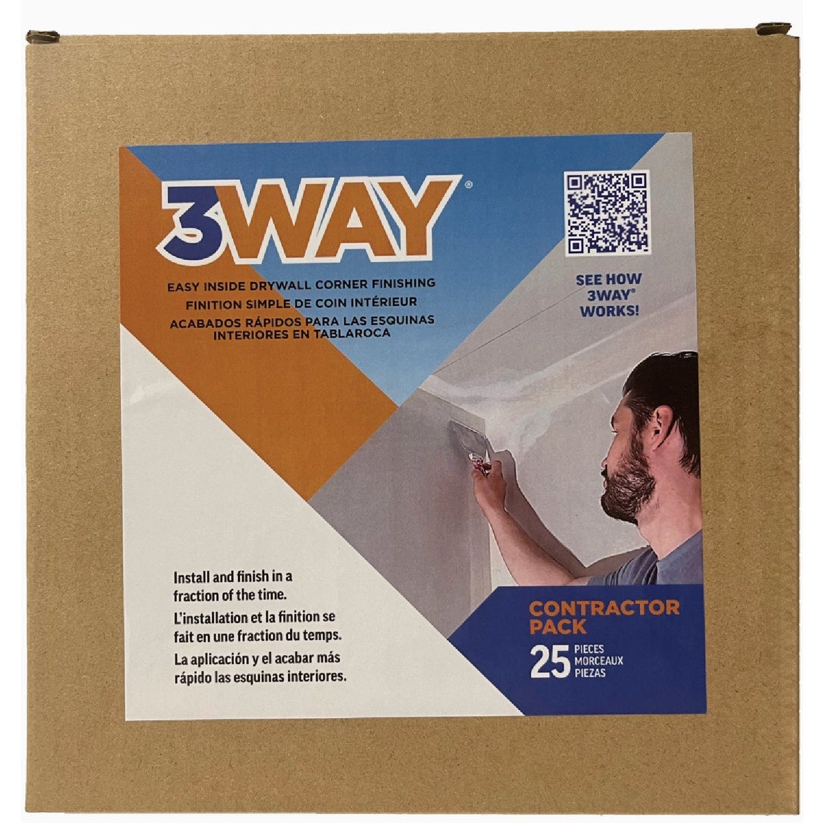 3Way Easy Prefabricated Inside Drywall Corner (25-Pack) - photo 2 3Way Easy Prefabricated Inside Drywall Corner (25-Pack) - photo 2