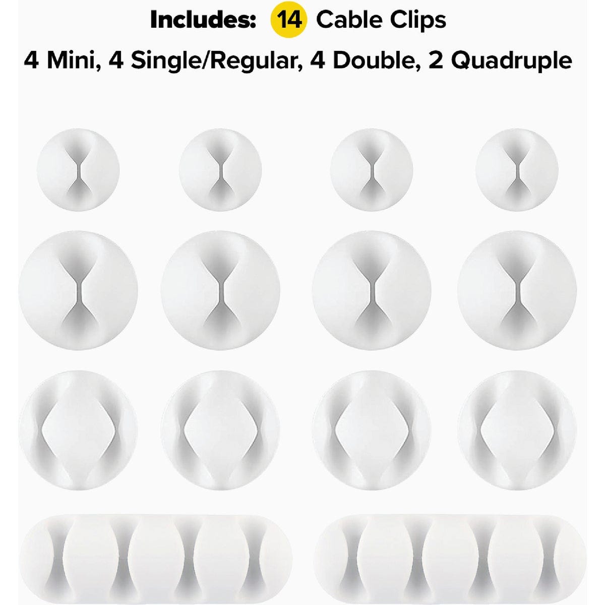 Wrap-It Storage Single White Cable Clip (14-Pack) - photo 3 Wrap-It Storage Single White Cable Clip (14-Pack) - photo 3