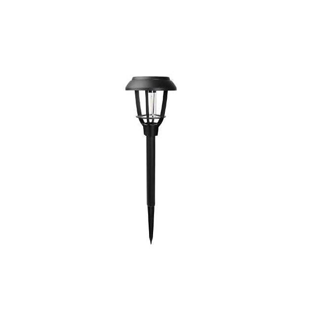 Moonrays Black Plastic Solar Filament LED Pathway Light Moonrays Black Plastic Solar Filament LED Pathway Light
