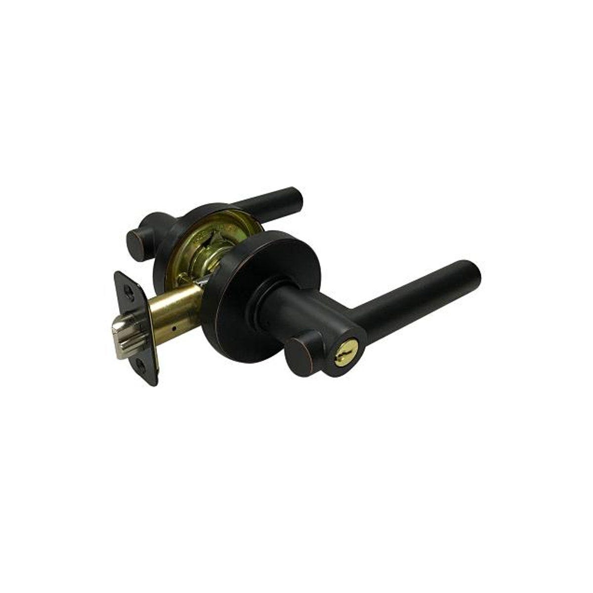 TruGuard Aged Bronze Basel Entry Leverset