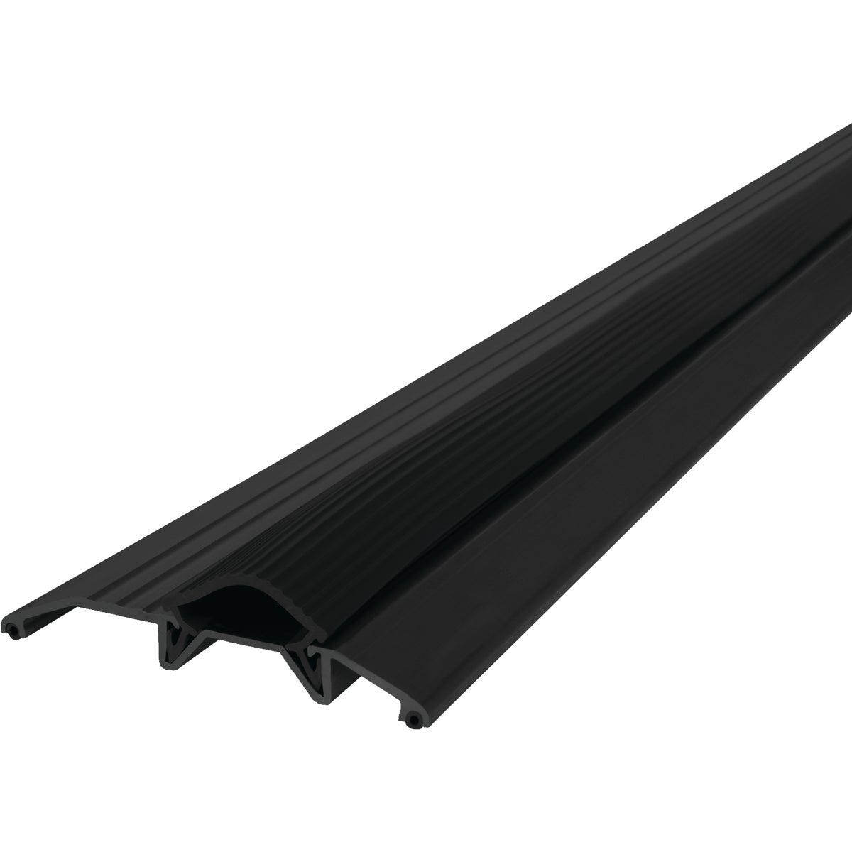 M-D Building Products 3-3/4 In. x 3/4 In. x 36 In. Black Aluminum and Vinyl Heavy-Duty Low-Profile Threshold