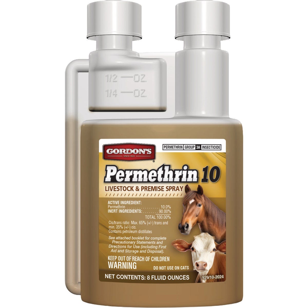 Gordon's Permethrin 10 8 Oz. Concentrate Livestock & Premise Spray Gordon's Permethrin 10 8 Oz. Concentrate Livestock & Premise Spray