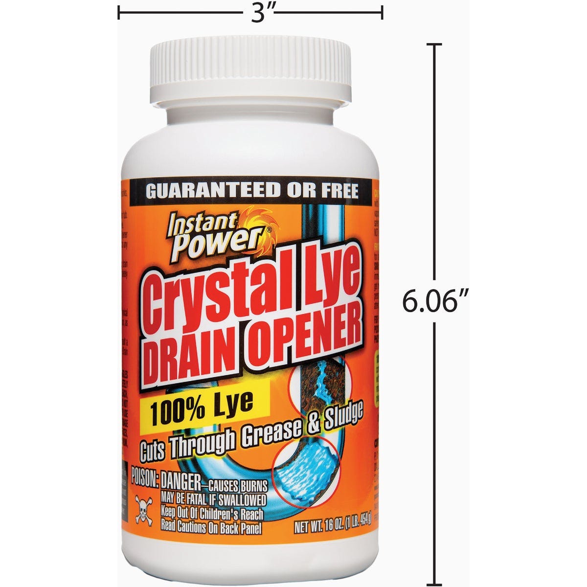 Instant Power 1 Lb. Crystal Lye Drain Opener - photo 4 Instant Power 1 Lb. Crystal Lye Drain Opener - photo 4