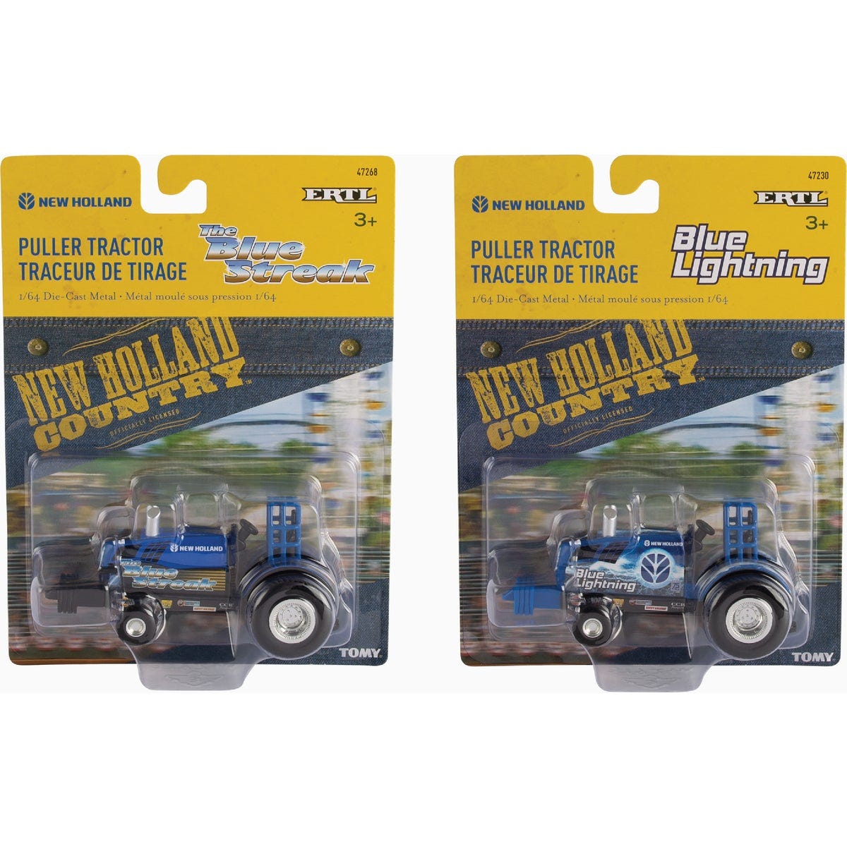 NEW HOLLAND Die-Cast Metal 1:64 Puller Tractor - photo 2