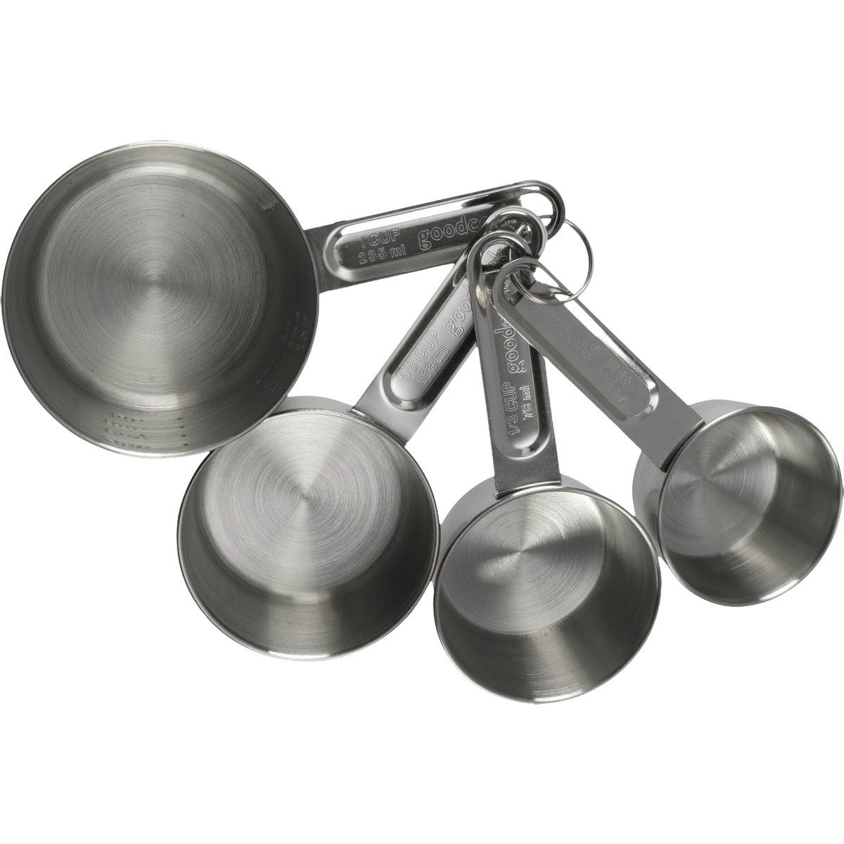 GoodCook Everyday Stainless Steel Measuring Cup Set (4-Piece)