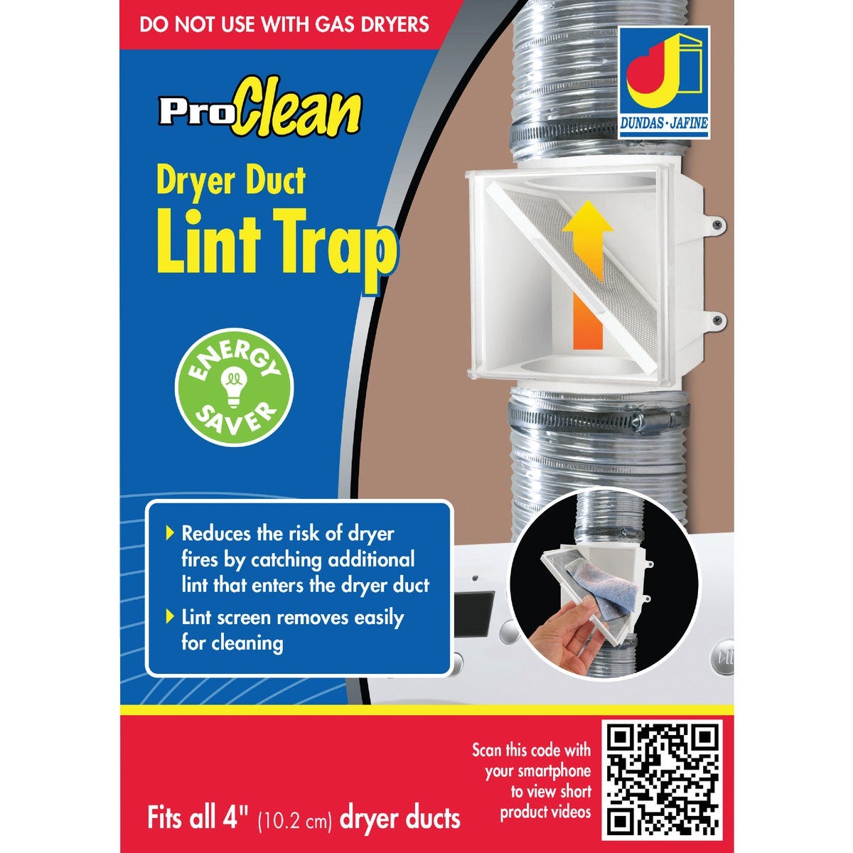 ProClean Plastic Dryer Duct Lint Trap ProClean Plastic Dryer Duct Lint Trap