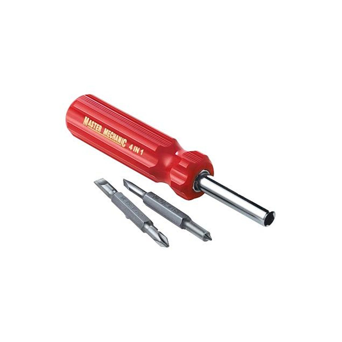 Master Mechanic 4-In-1 Quick Change Multi-Bit Screwdriver Master Mechanic 4-In-1 Quick Change Multi-Bit Screwdriver