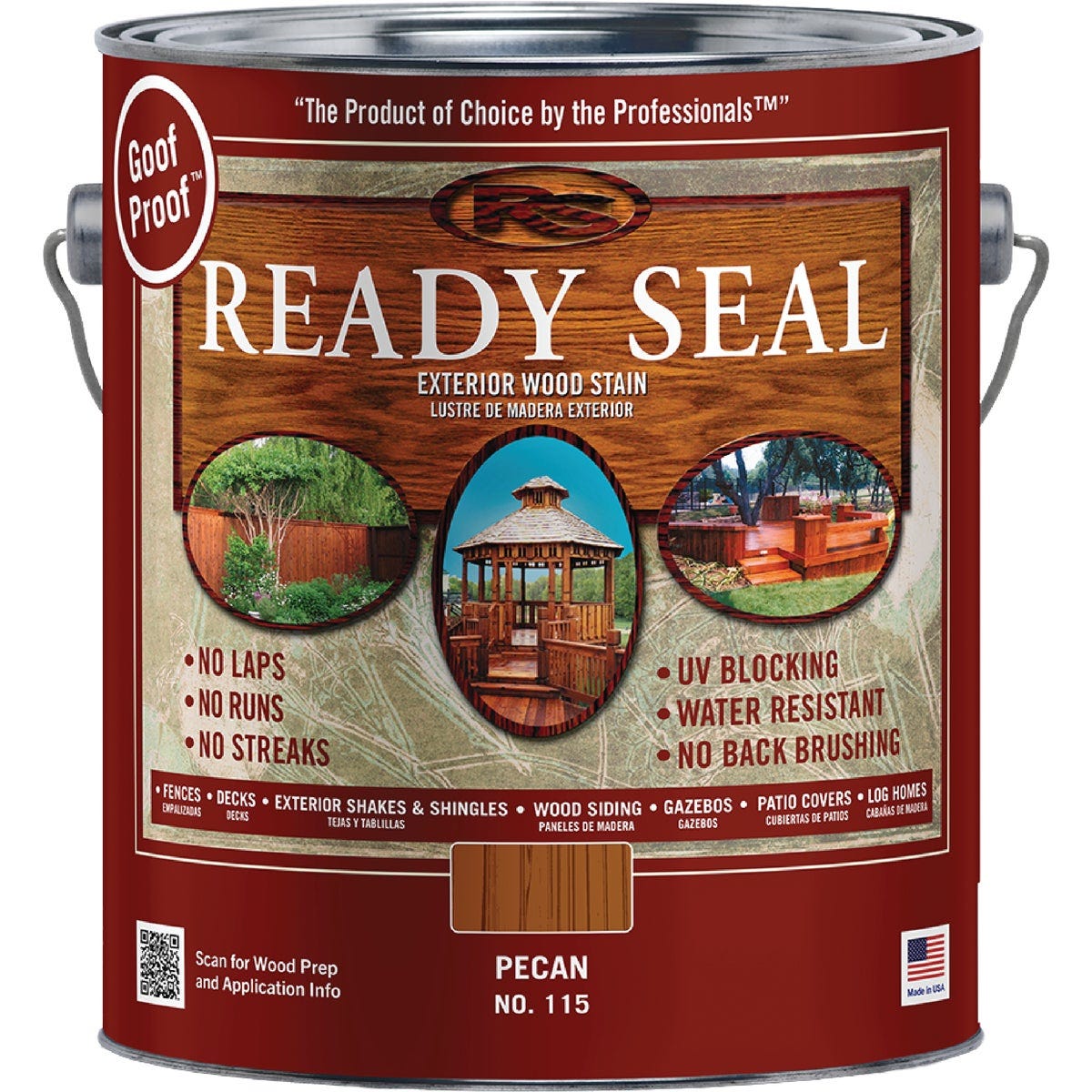 Ready Seal 115 Exterior Wood Stain and Sealer, Pecan, 1 Gal. - photo 2 Ready Seal 115 Exterior Wood Stain and Sealer, Pecan, 1 Gal. - photo 2